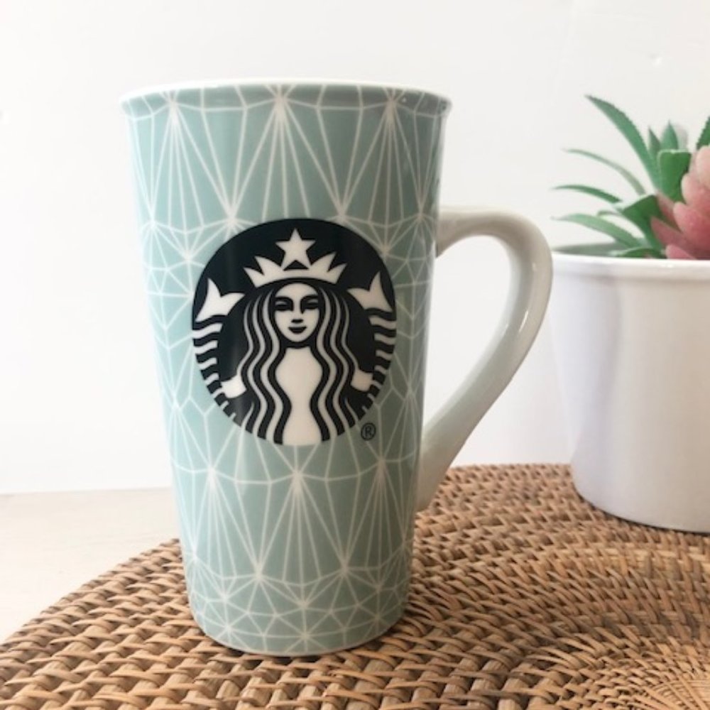 Light Blue 16 oz Starbucks Coffee Mug